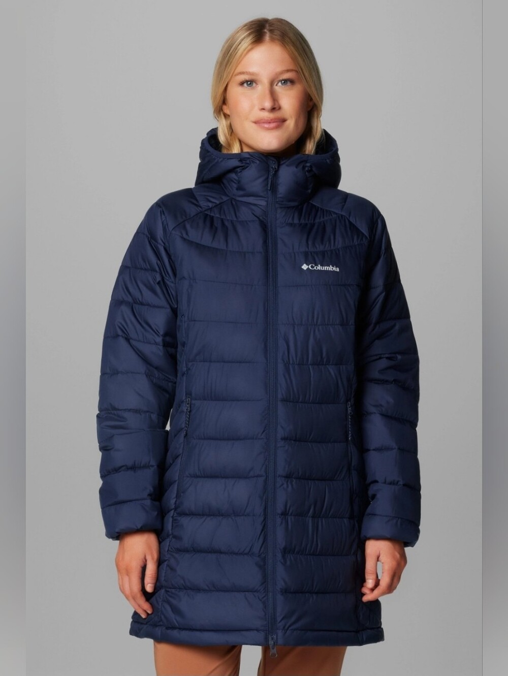 296. NWOT - Columbia Hooded Mid-Length Puffer Coat